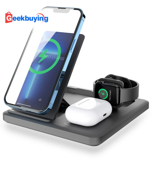 3-in-1 Folding Wireless Charging Stand — Chargers