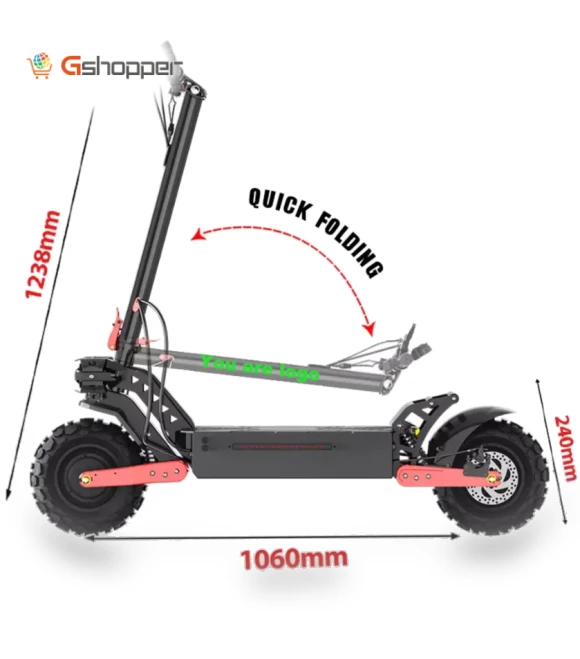 High Power 11 inch 120 km Long Distance Adult Electric Scooter — Electric Self-Balancing Scooters