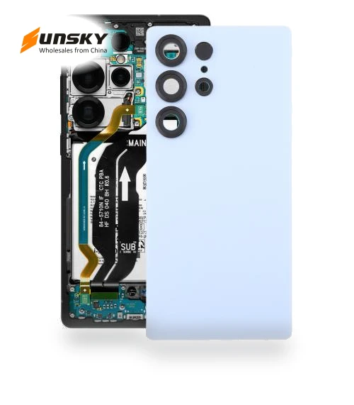 OEM Battery Back Cover with Camera Lens Cover — Lens Attachments, Samsung
