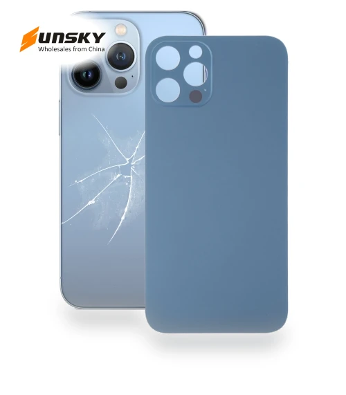 Big Camera Hole Glass Back Battery Cover — Back Covers