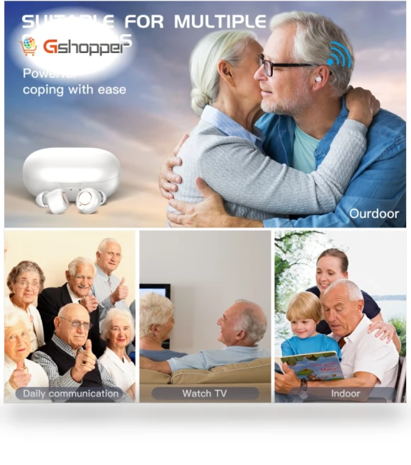 Binaural Magnetic Charging Hearing Aid — Hearing Support