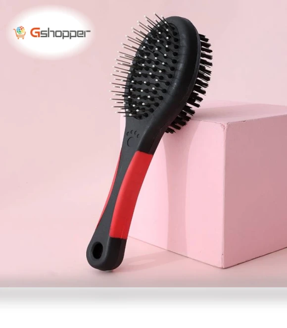 Double-sided comb with protective points — Combs