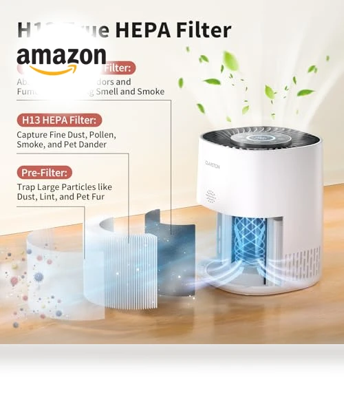 H13 True HEPA Air Purifier — Activated Carbon Air Purifiers, CLARSTON