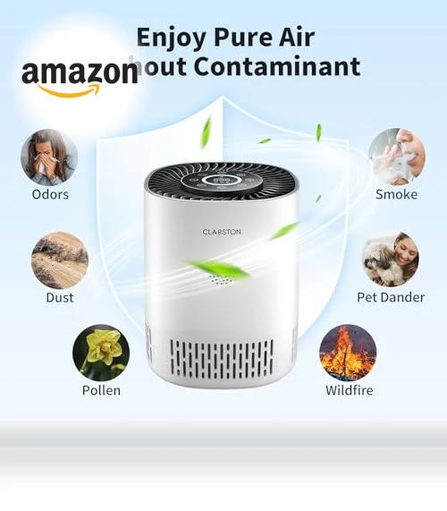 H13 True HEPA Air Purifier — Activated Carbon Air Purifiers, CLARSTON