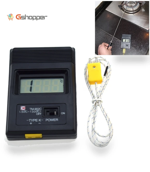 High Temperature Measuring Probe Type Electronic Thermometer — Temperature Measurement Tools