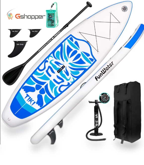 Inflatable Ultra-Light Stand Up Surfboard — Paddles, FunWater