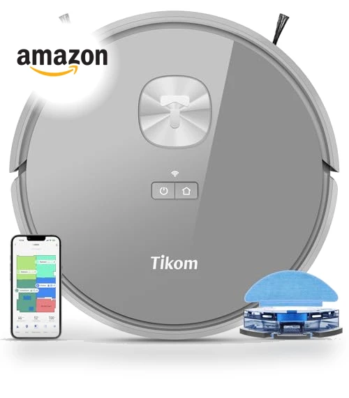Robot Vacuum and Mop with LiDAR Navigation — Smart Cleaning Robots, Tikom