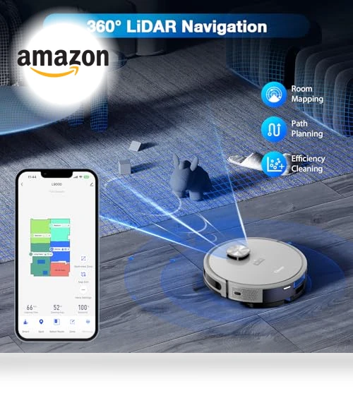 Robot Vacuum and Mop with LiDAR Navigation — Smart Cleaning Robots, Tikom