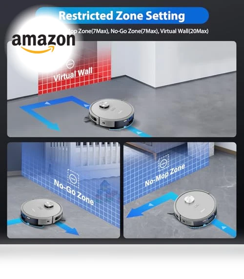 Robot Vacuum and Mop with LiDAR Navigation — Smart Cleaning Robots, Tikom