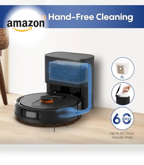 Robot Vacuum and Mop with Self-Emptying — Smart Cleaning Robots, eitton