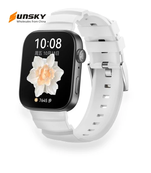 Silver Buckle Silicone Watch Band — Girls' Watch Straps, Huawei