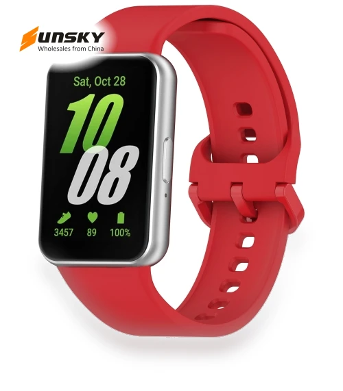 Solid Color Colorful Buckle Silicone Watch Band — Girls' Watch Straps, Samsung