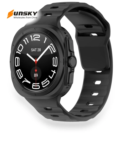 Solid Color Reverse Buckle Silicone Watch Band — Bands, Samsung