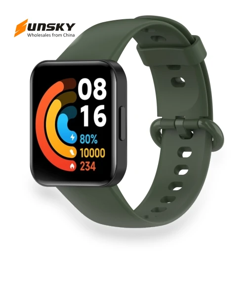 Solid Color Silicone Watch Band — Watch Straps & Bands, Xiaomi