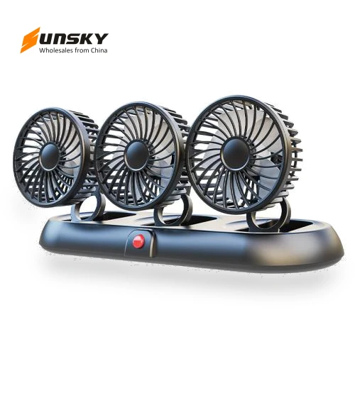 Three-head Adjustable Folding Multifunctional Fan With Number Plate — Portable Cooling Solutions