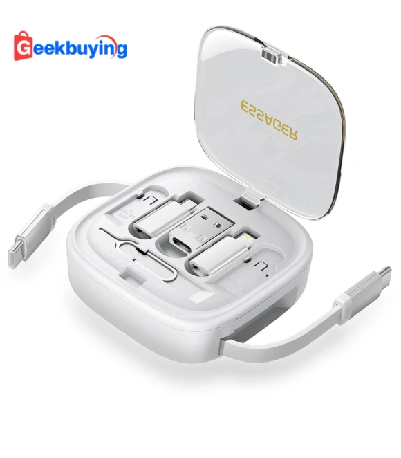 Type-C To Type-C Data Cable with Storage Box — Cables, ESSAGER