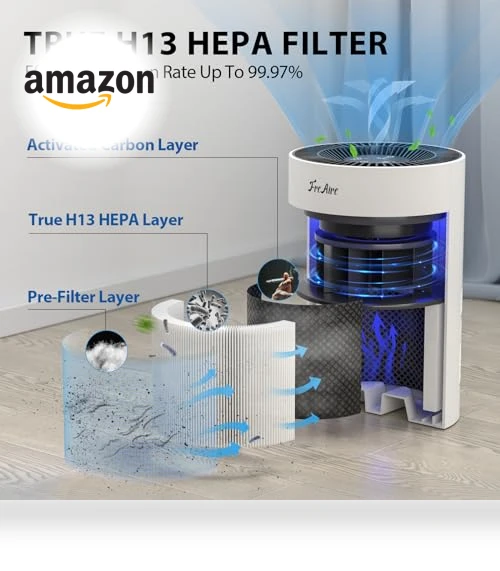 Air Purifier with RGB Lights — Activated Carbon Air Purifiers, FreAire