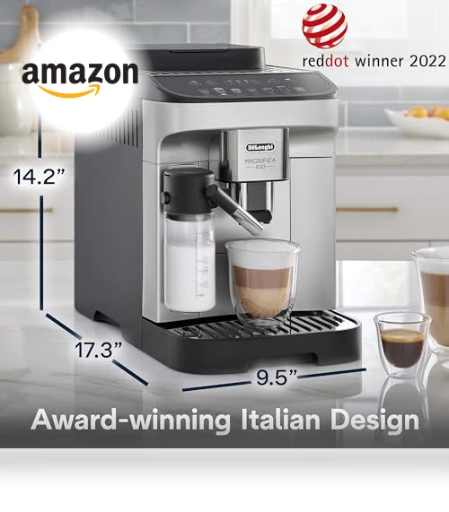 Automatic Espresso & Coffee Machine with Automatic Milk Frother — Coffee & Espresso Combos, De'Longhi