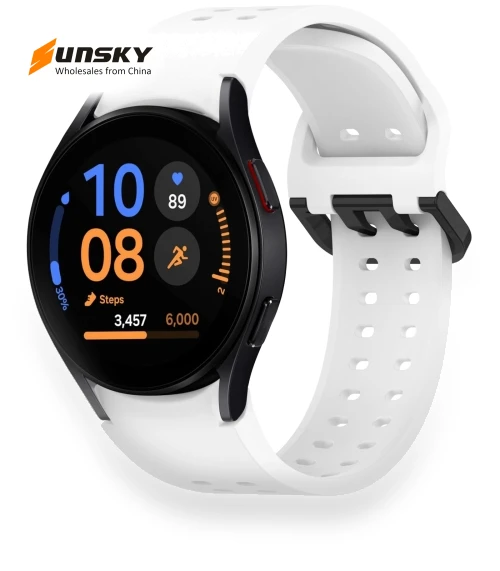 Diplopore Button Quick Release Silicone Watch Band — Watch Accessories, Samsung
