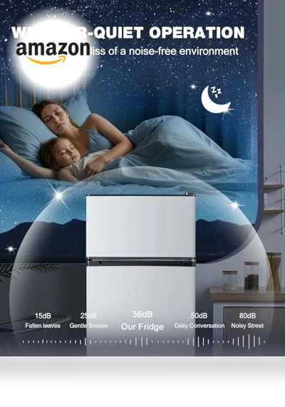 Double Door Refrigerator with Freezer — Mini Fridges, Tehanld