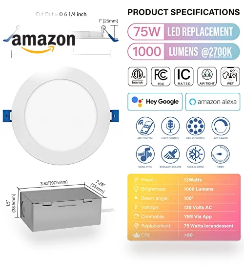 LED Smart Slim Recessed Pot Light — Lighting Solutions, JULLISON