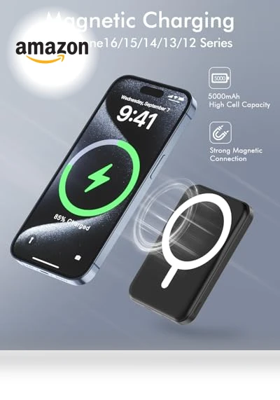 Magnetic Power Bank with Type-C Cable — Chargers, Podoru