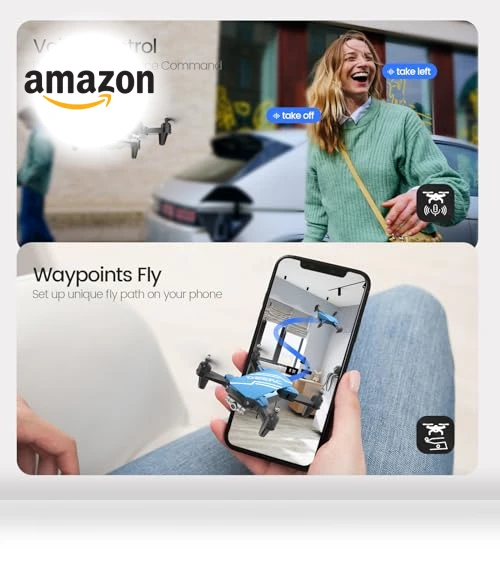 Mini Drone with Camera for Kids — Flying Toys, DEERC