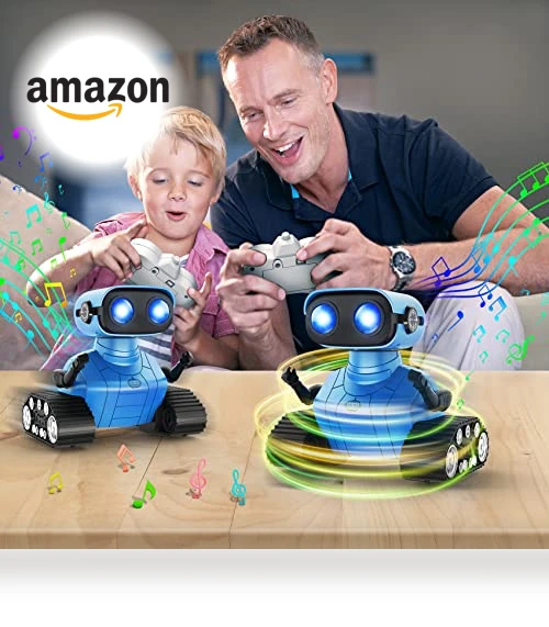 Rechargeable Remote Control Emo Robot — Interactive Figures & Robots, Hamourd