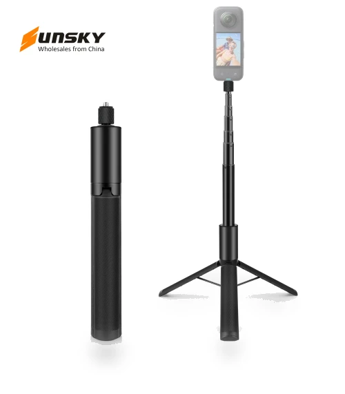 Retractable Invisible Selfie Stick with Tripod — Selfie Sticks, PULUZ