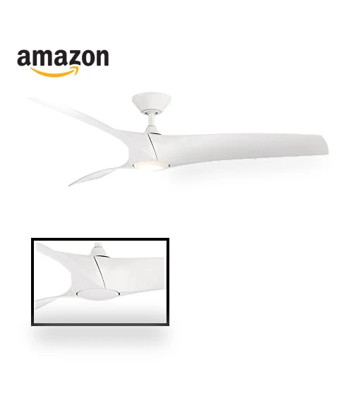 Smart Indoor and Outdoor Ceiling Fan with LED Light Kit — Ceiling Fan Wall Controls, Modern Forms