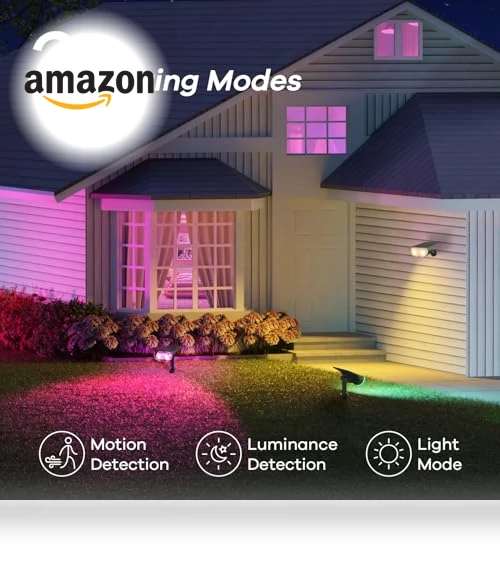Smart Solar Lights Outdoor with Motion Sensor — Outdoor Illumination, Linkind