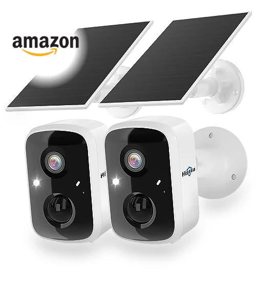 Solar Security Cameras Wireless Outdoor — Smart Home Security, Hiseeu