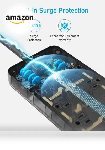 Surge Protector Power Strip — Power Solutions & Surge Protection, Anker