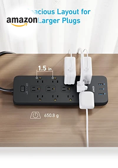 Surge Protector Power Strip — Power Solutions & Surge Protection, Anker