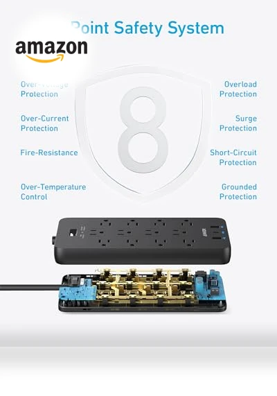 Surge Protector Power Strip — Power Solutions & Surge Protection, Anker