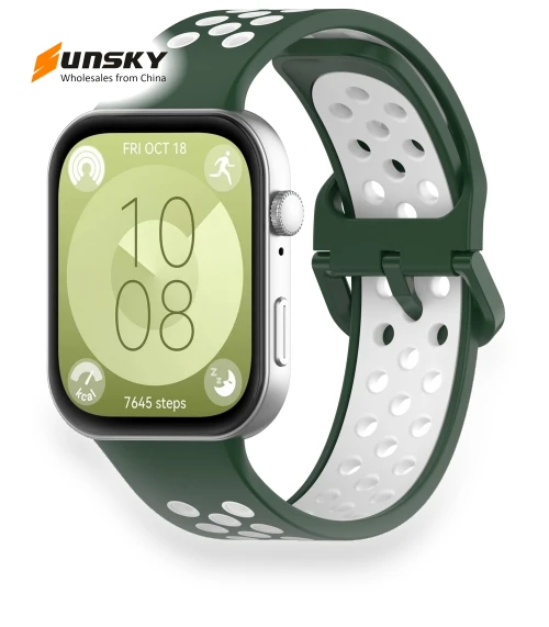 Two Color Silicone Sports Watch Band — Girls' Watch Straps, Huawei
