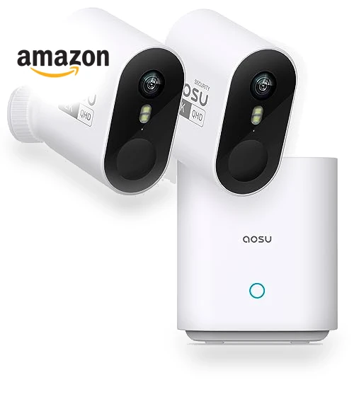 Wireless Outdoor Home Security Camera System — Smart Home Security, AOSU