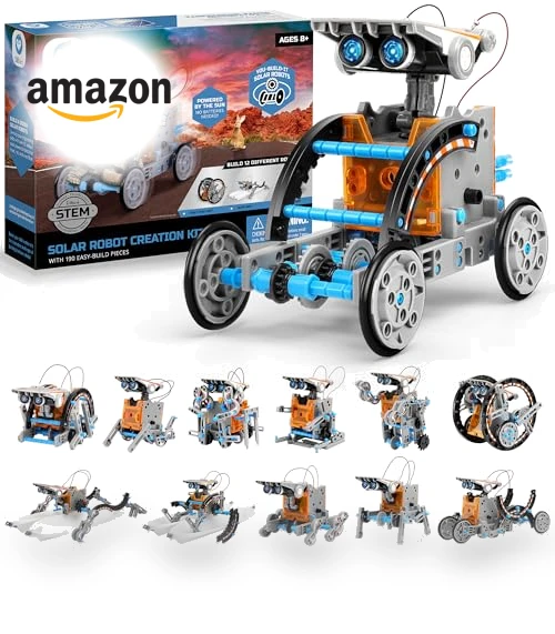 12-in-1 Education Solar Robot Toys — Solar Power, Sillbird