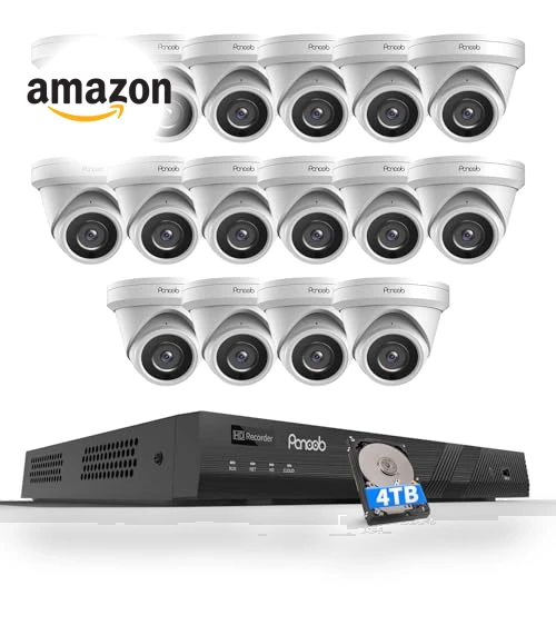 16 Channel Security Camera System 4K PoE — Smart Home Security, PANOOB
