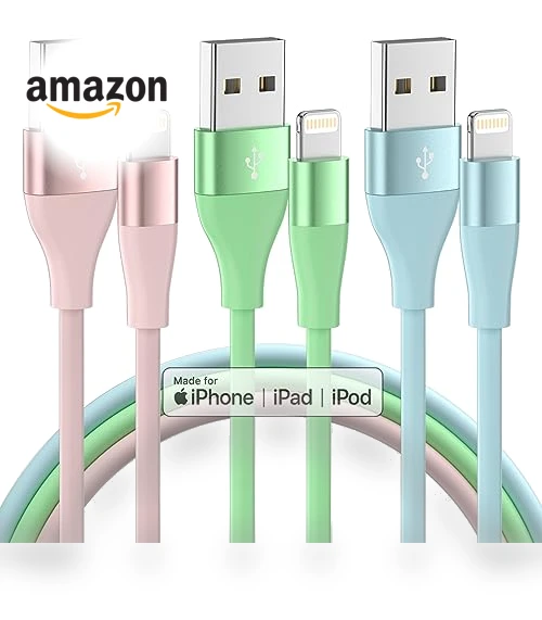 3Pack 10 FT Lightning Cable — Lightning, MenoSupp