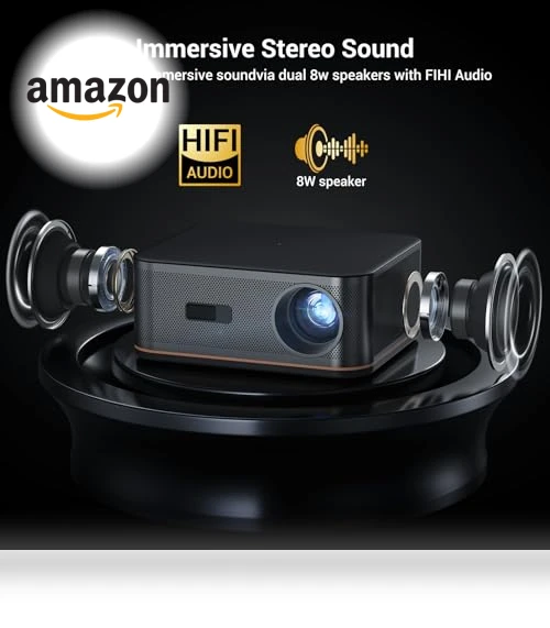 4K Home Theater Projector with WiFi 6 and Bluetooth 5.2 — Home Theater Projectors, HAPPRUN
