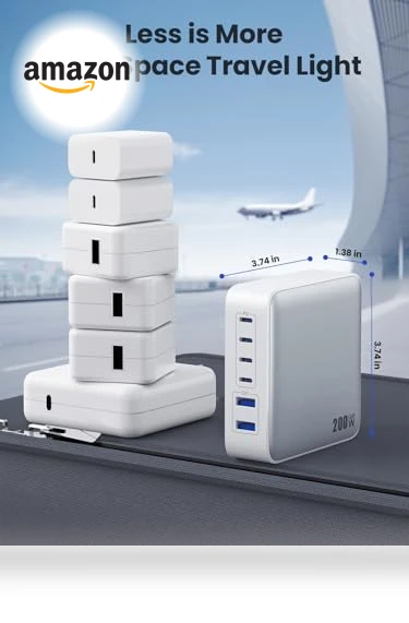 6-in-1 USB C Charger Block Fast Charging Station — Chargers & Adapters, Dongguan Yuanhaoxun Technology Co., Ltd.
