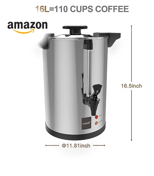 Commercial Grade Stainless Steel Coffee Urn — Urns, Valgus