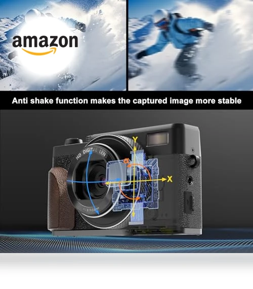 Digital Camera for Photography with 64MP & 5K Video — Compact Digital Cameras, G-Anica