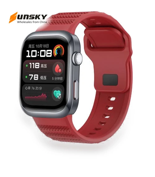 Dotted Silicone Watch Band — Watch Accessories, Huawei