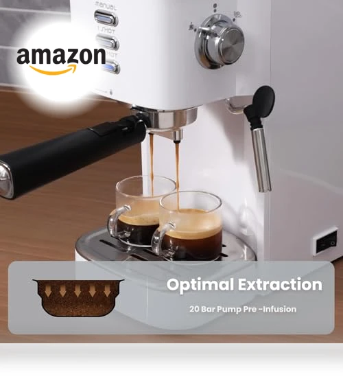 Espresso Machine with Milk Frother — Coffee & Espresso Combos, Gevi