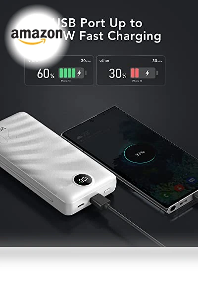 Fast Charging Portable Charger with LED Display — Chargers, VRURC