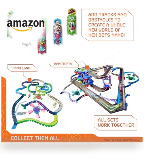 HEX BOTS Nano 5-Pack with Flash Nano — Construction Kits, Spin Master