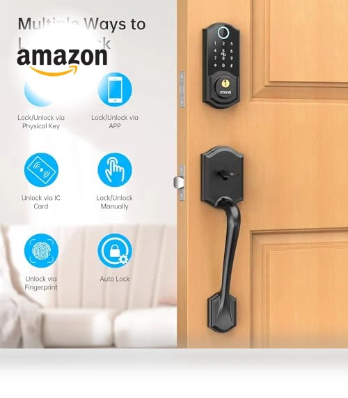 Keyless Entry Smart Lock with Handle — Smart Home Security, SMONET