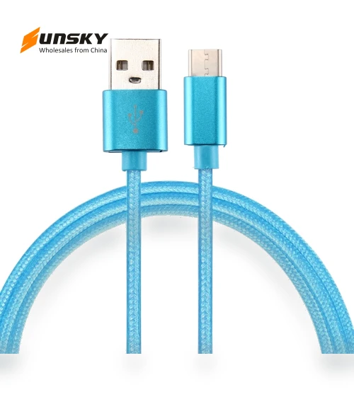 Knit Texture USB to USB-C / Type-C Data Sync Charging Cable — Cables